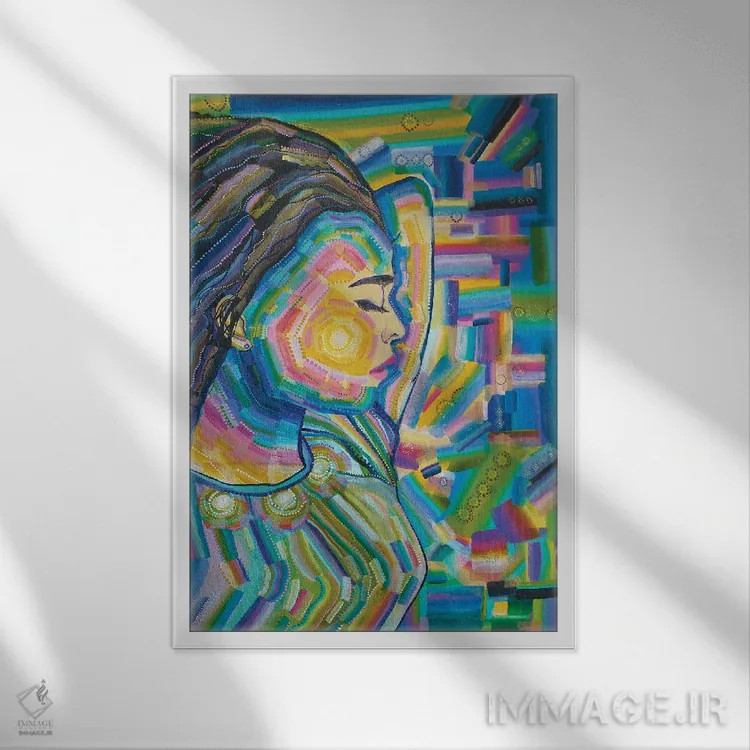 تابلو یوکی در شهر بزرگ اثر امی داینر - نمای قابدار سفید