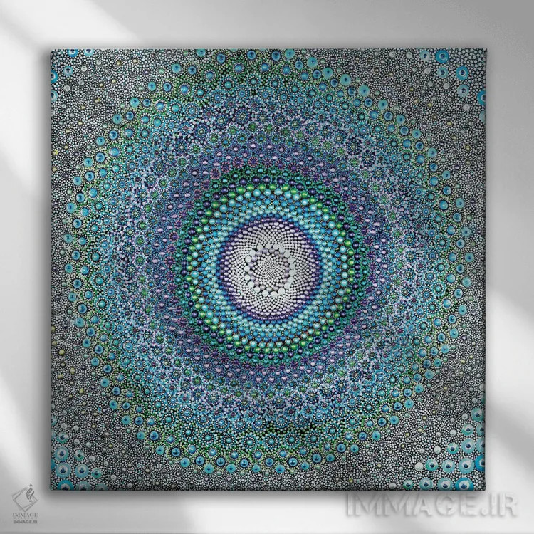 تابلو ذن (آرامش شرقی) اثر امی داینر - نمای روبهرو روی دیوار