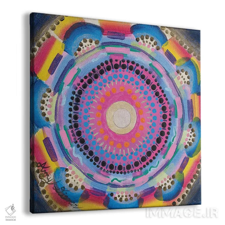 تابلو ذن رنگارنگ اثر امی داینر - نمای پرسپکتیو محصول