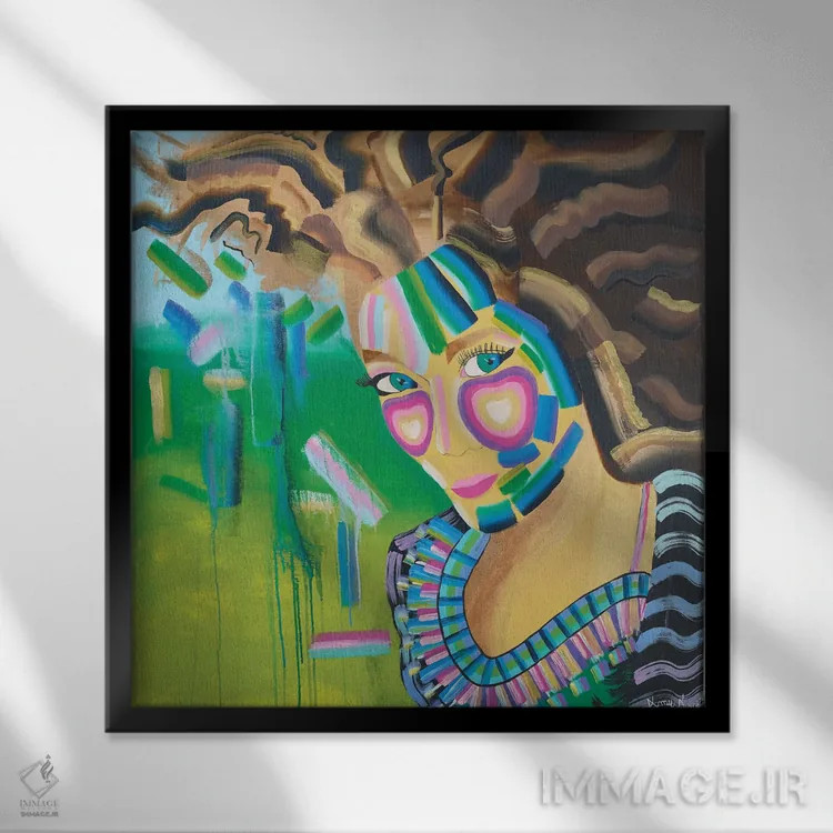 تابلو پرنسس اثر امی داینر - نمای قابدار مشکی