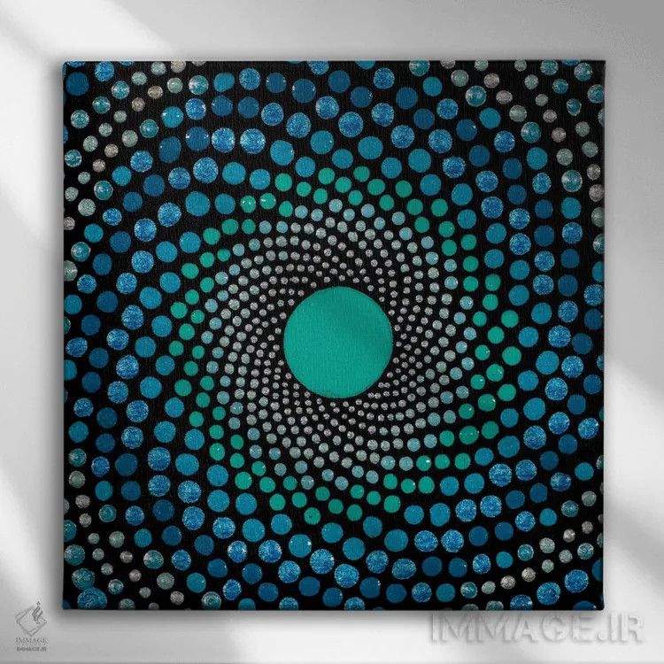 تابلو آب اثر امی داینر - نمای روبهرو روی دیوار