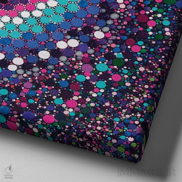 تابلو لوپینها (نوعی گل) اثر امی داینر - نمای نزدیک بافت بوم