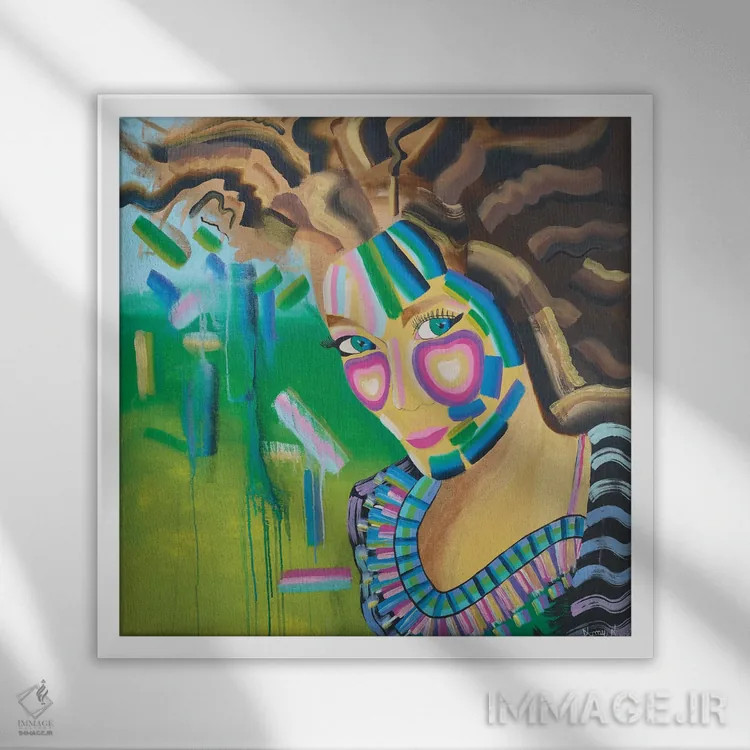 تابلو پرنسس اثر امی داینر - نمای قابدار سفید