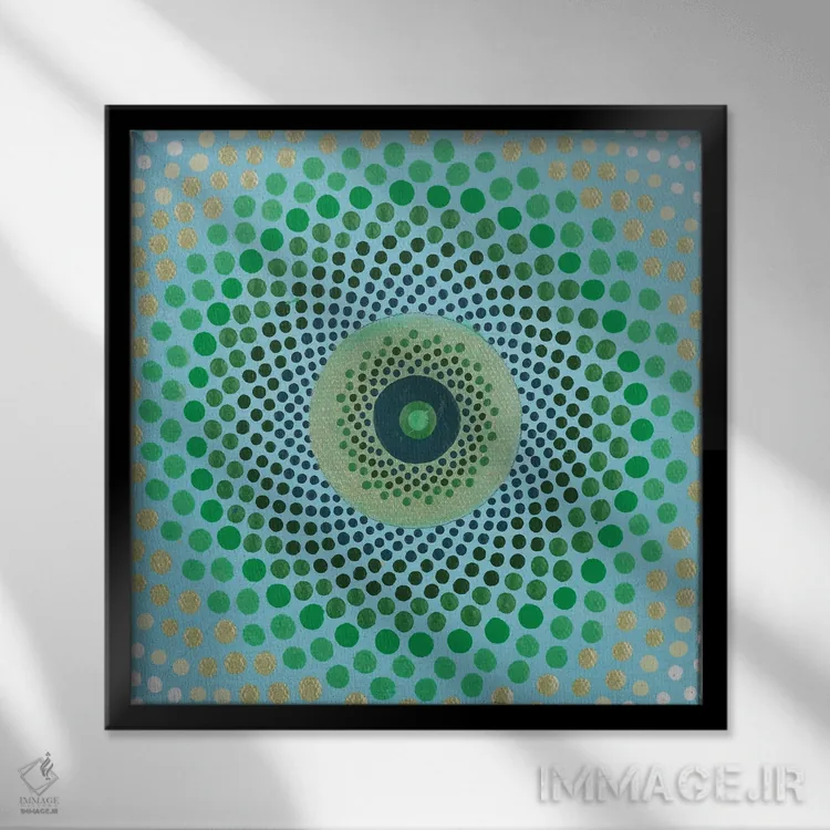 تابلو بینهایت اثر امی داینر - نمای قابدار مشکی