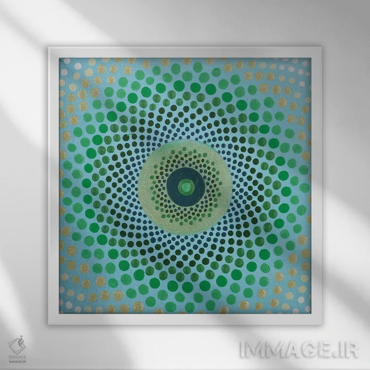 تابلو بینهایت اثر امی داینر - نمای قابدار سفید