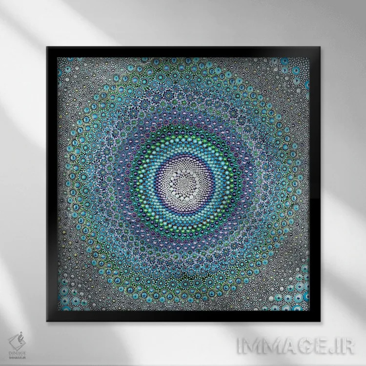 تابلو ذن (آرامش شرقی) اثر امی داینر - نمای قابدار مشکی