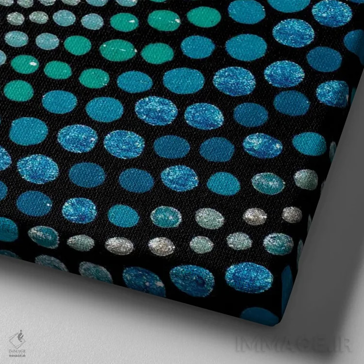 تابلو آب اثر امی داینر - نمای نزدیک بافت بوم