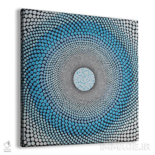 تابلو چاکرای آبی اثر امی داینر - نمای پرسپکتیو محصول