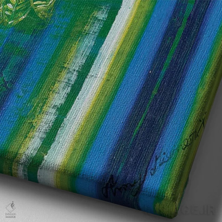 تابلو پروانهها اثر امی داینر - نمای نزدیک بافت بوم