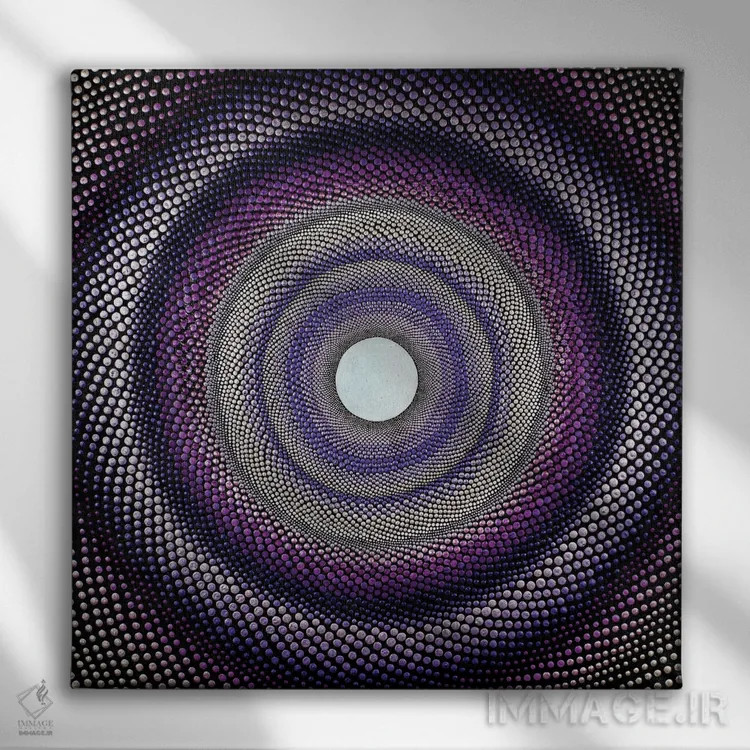 تابلو تونل بنفش اثر امی داینر - نمای روبهرو روی دیوار