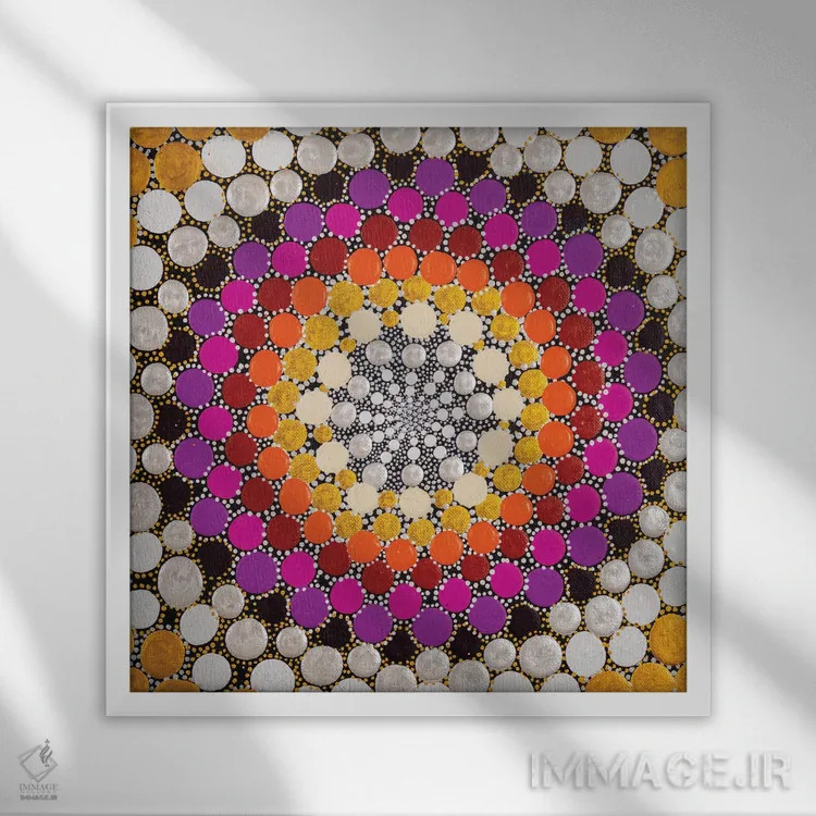 تابلو گرم II اثر امی داینر - نمای قابدار سفید