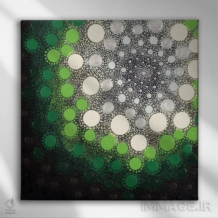 تابلو رنگهای زمینی I اثر امی داینر - نمای روبهرو روی دیوار