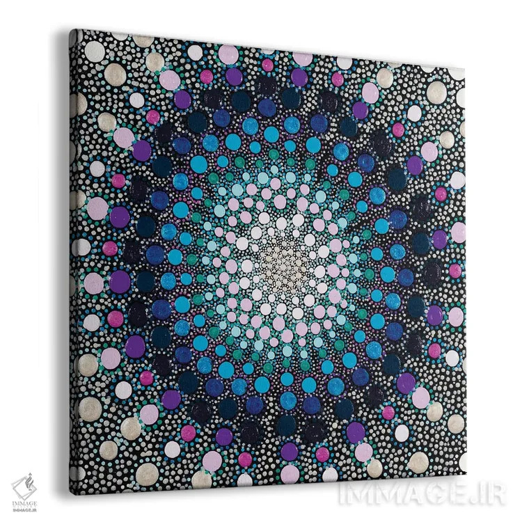 تابلو آبی و بنفش I اثر امی داینر - نمای پرسپکتیو محصول