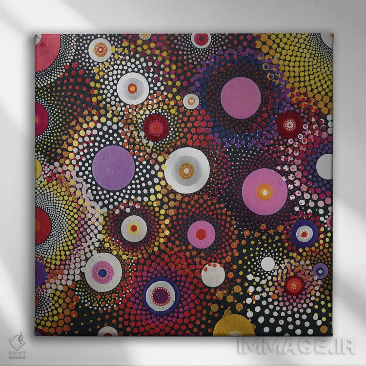 تابلو غروبها اثر امی داینر - نمای روبهرو روی دیوار