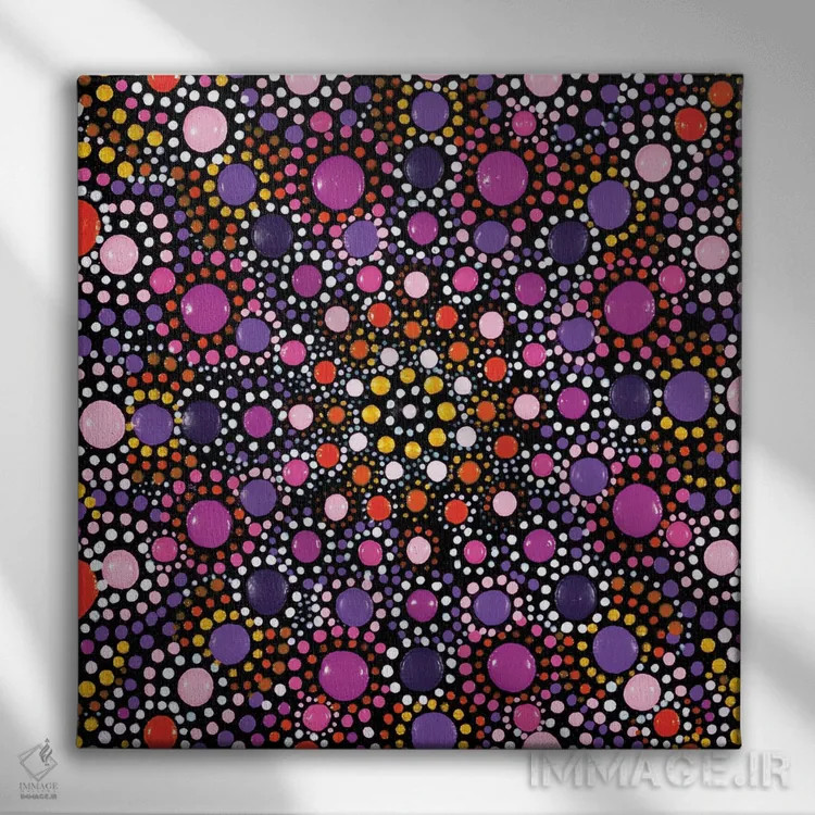 تابلو مسحورکننده اثر امی داینر - نمای روبهرو روی دیوار