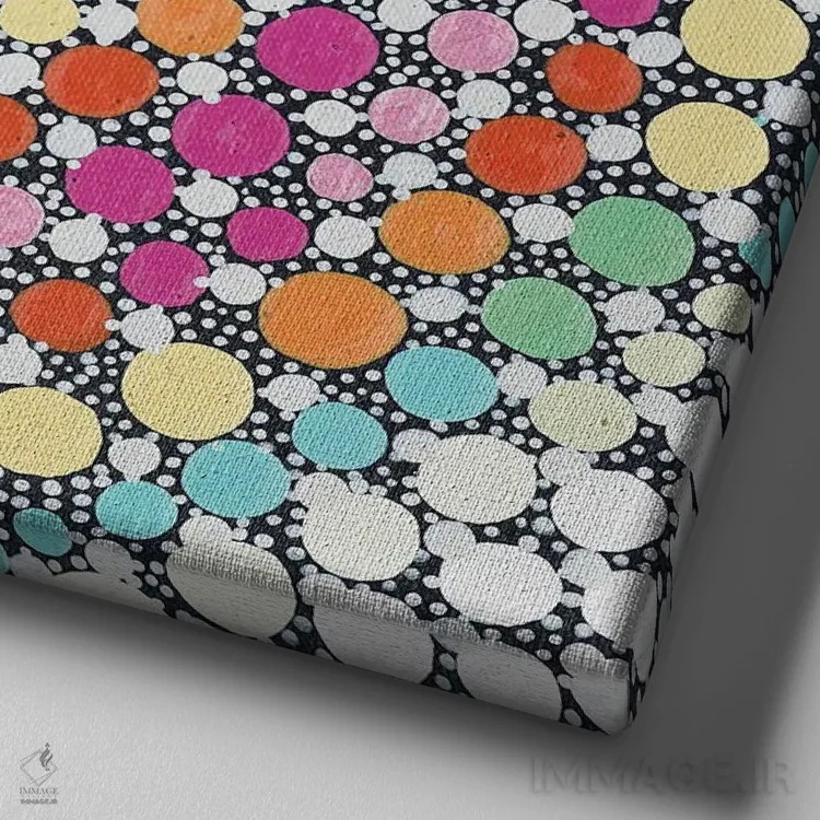 تابلو آبنبات چوبی، آبنبات چوبی اثر امی داینر - نمای نزدیک بافت بوم