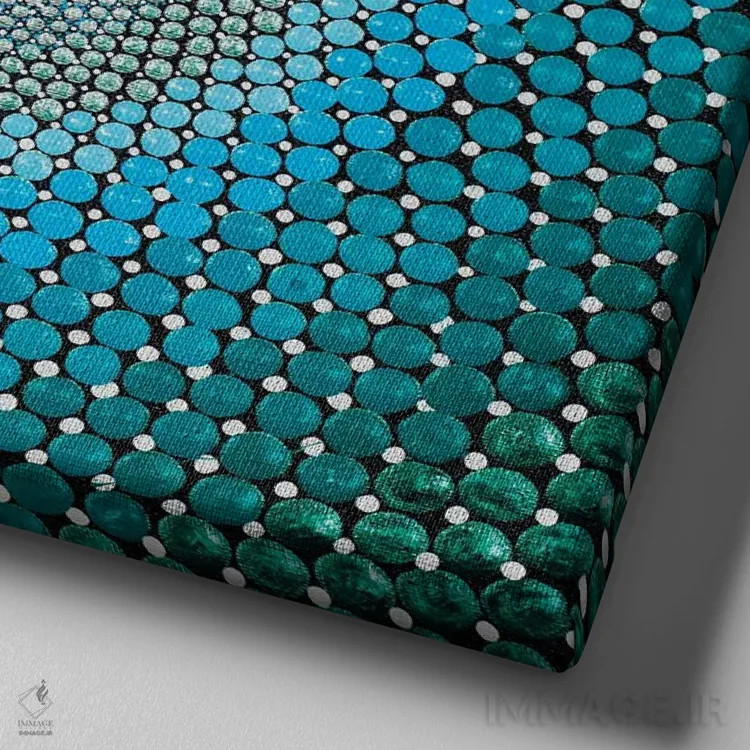 تابلو دروازه II اثر امی داینر - نمای نزدیک بافت بوم