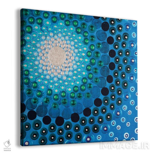 تابلو آبی پرطراوت اثر امی داینر - نمای پرسپکتیو محصول