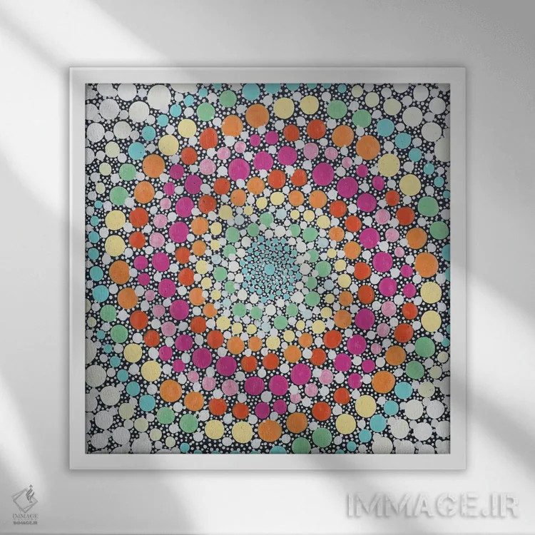 تابلو آبنبات چوبی، آبنبات چوبی اثر امی داینر - نمای قابدار سفید