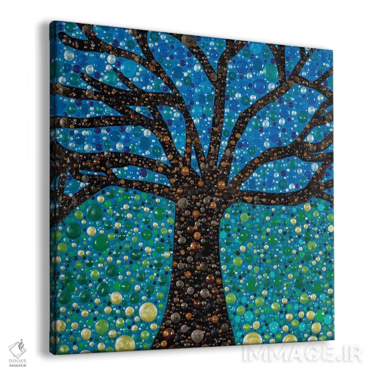 تابلو درخت زندگی اثر امی داینر - نمای پرسپکتیو محصول