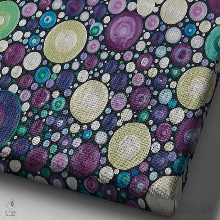 تابلو حجم/صدا (بسته به تصویر) اثر امی داینر - نمای نزدیک بافت بوم