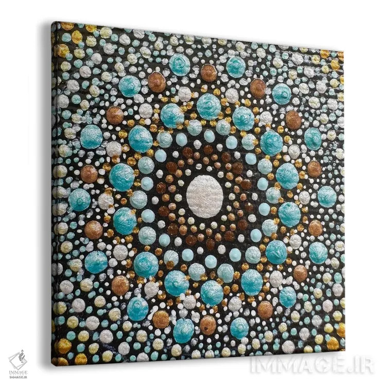 تابلو ماندالای کوچک اثر امی داینر - نمای پرسپکتیو محصول