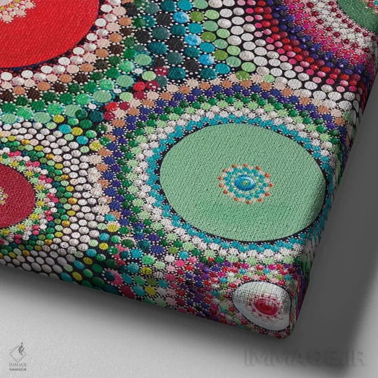 تابلو پوهوتاکاوا (درخت نیوزیلندی) اثر امی داینر - نمای نزدیک بافت بوم