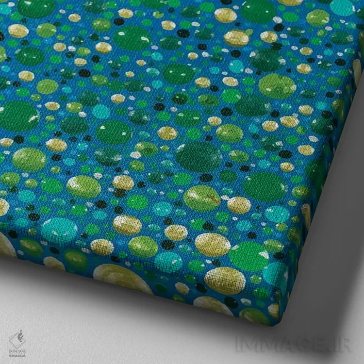 تابلو درخت زندگی اثر امی داینر - نمای نزدیک بافت بوم