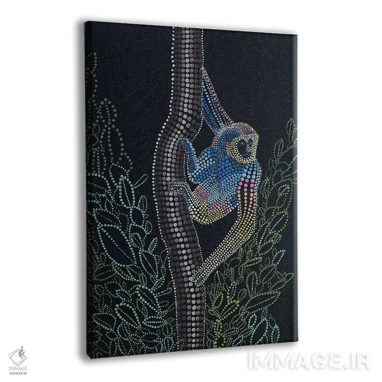 تابلو گیبون تایلندی (نوعی میمون) اثر امی داینر - نمای پرسپکتیو محصول