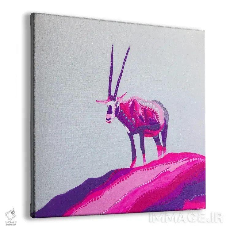 تابلو اوریکس باشکوه (نوعی غزال) اثر امی داینر - نمای پرسپکتیو محصول