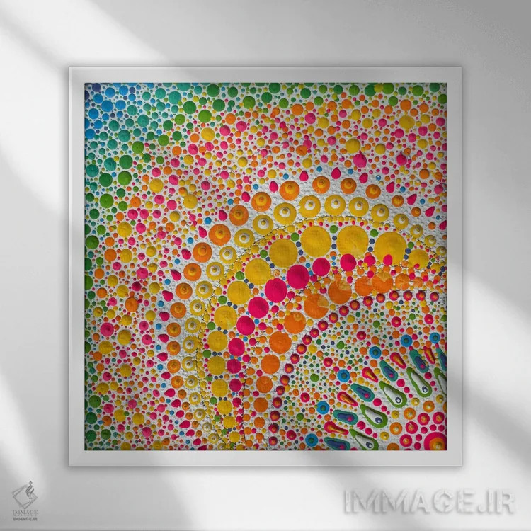 تابلو خلاقیت درخشان اثر امی داینر - نمای قابدار سفید