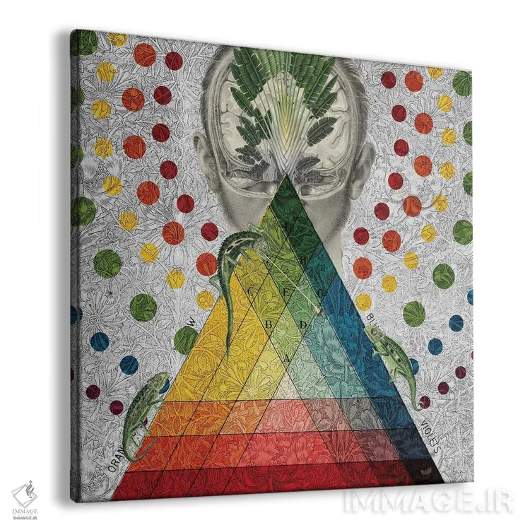 تابلو جعبه رنگها اثر امی سالمونه - نمای پرسپکتیو محصول