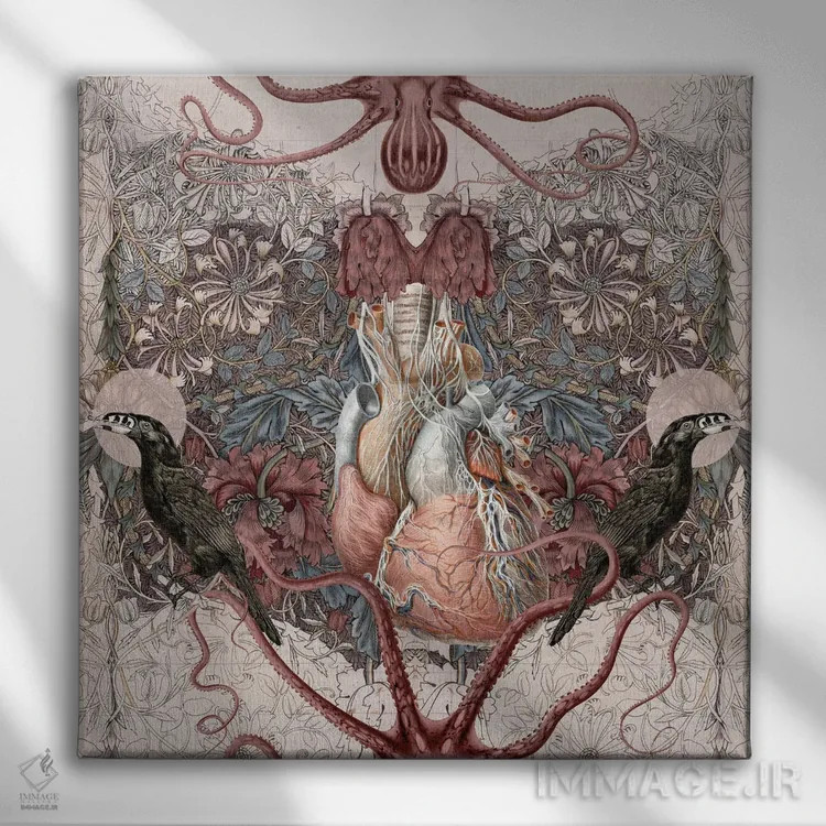 تابلو مسیرهای متفاوت اثر امی سالمونه - نمای روبهرو روی دیوار