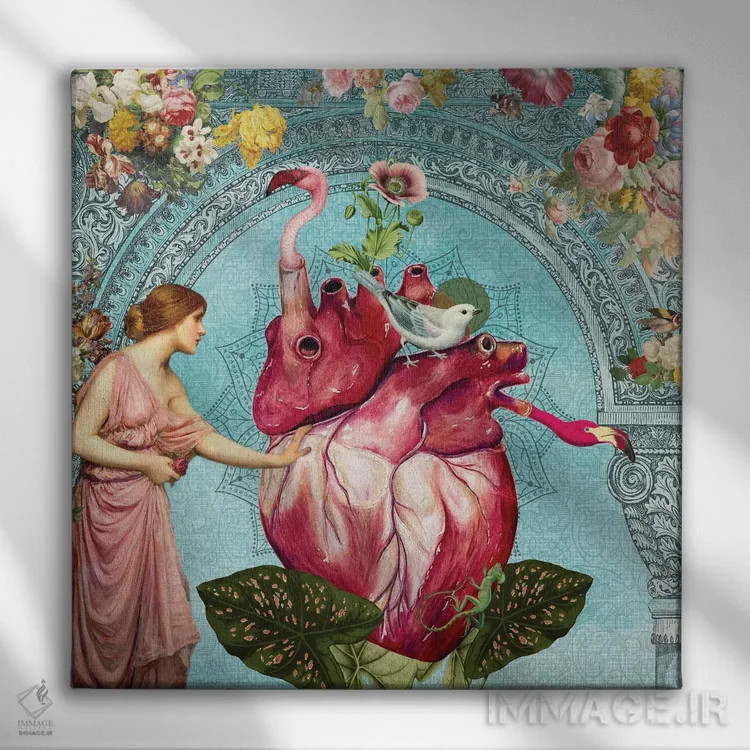 تابلو دلباخته/معشوق محبوب اثر امی سالمونه - نمای روبهرو روی دیوار