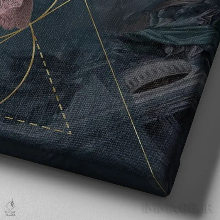 تابلو فقط نفس بکش اثر امی سالمونه - نمای نزدیک بافت بوم