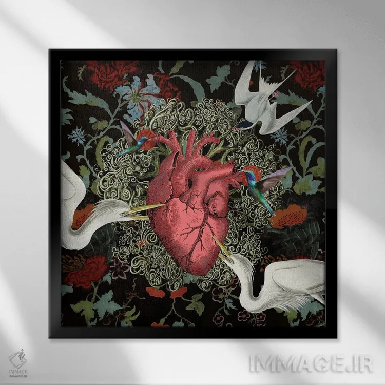 تابلو حملهٔ اسنک (میل شدید به تنقلات) اثر امی سالمونه - نمای قابدار مشکی