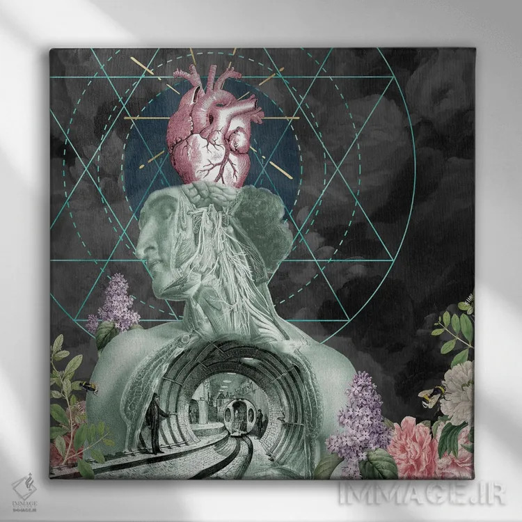 تابلو از دست دادن عشق اثر امی سالمونه - نمای روبهرو روی دیوار