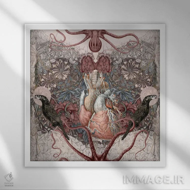 تابلو مسیرهای متفاوت اثر امی سالمونه - نمای قابدار سفید