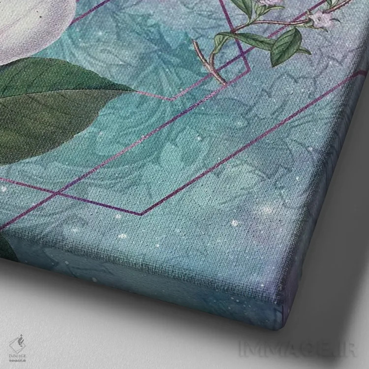 تابلو دردهای زایمان اثر امی سالمونه - نمای نزدیک بافت بوم