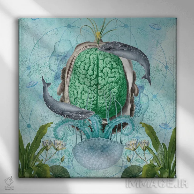 تابلو خوددوستی اثر امی سالمونه - نمای روبهرو روی دیوار