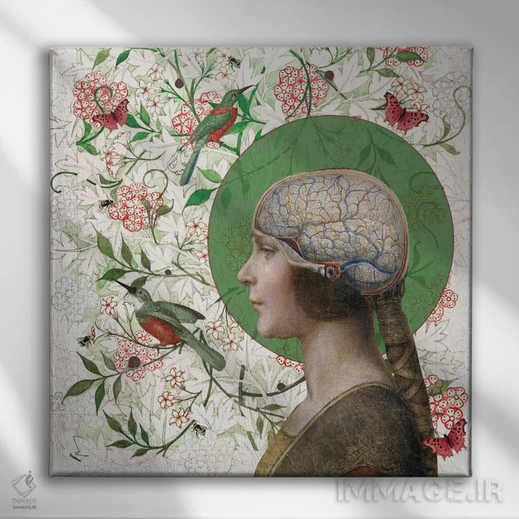 تابلو طبیعت یا تربیت (بحث فلسفی) اثر امی سالمونه - نمای روبهرو روی دیوار