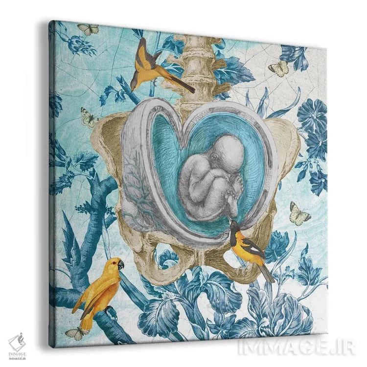 تابلو نه ماه (دوران بارداری) اثر امی سالمونه - نمای پرسپکتیو محصول