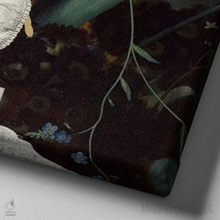 تابلو پیادهروی در طبیعت اثر امی سالمونه - نمای نزدیک بافت بوم