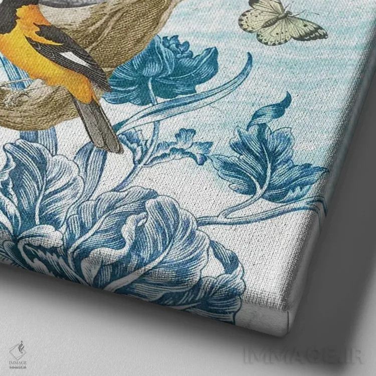 تابلو نه ماه (دوران بارداری) اثر امی سالمونه - نمای نزدیک بافت بوم