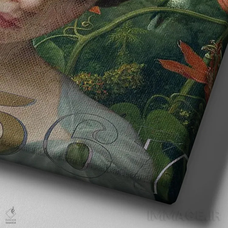 تابلو سرود برای پلات (اشاره به سیلویا پلات) اثر امی سالمونه - نمای نزدیک بافت بوم