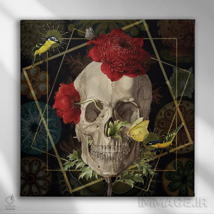 تابلو رشد بیش از حد اثر امی سالمونه - نمای روبهرو روی دیوار