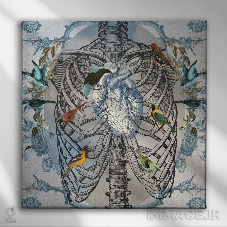 تابلو روستایی/چوپانی اثر امی سالمونه - نمای روبهرو روی دیوار