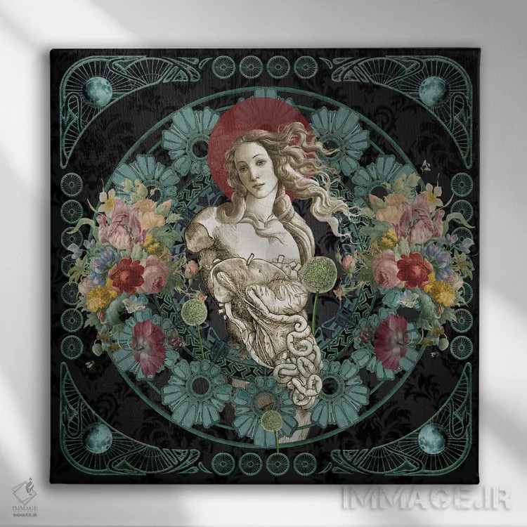 تابلو روشنبینی خاموش اثر امی سالمونه - نمای روبهرو روی دیوار