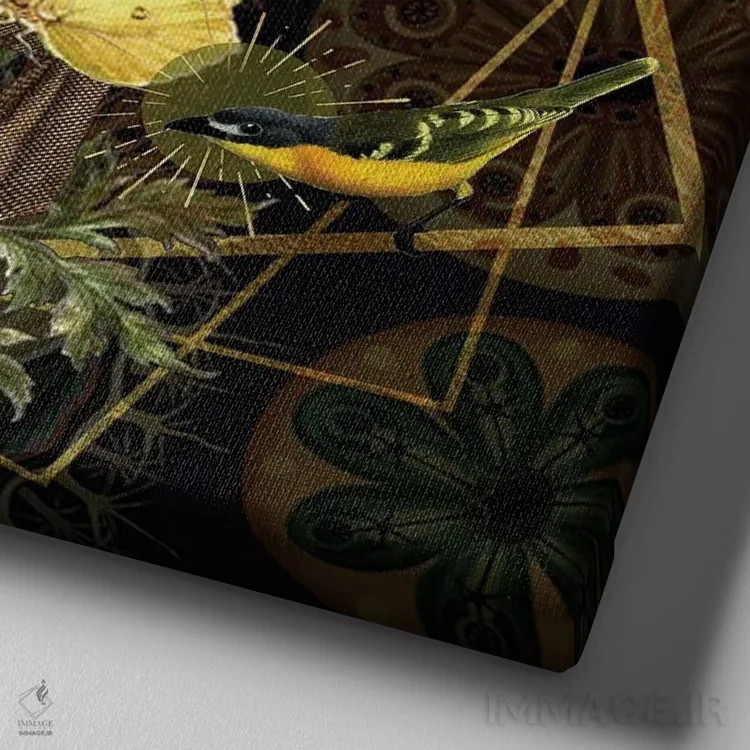 تابلو رشد بیش از حد اثر امی سالمونه - نمای نزدیک بافت بوم