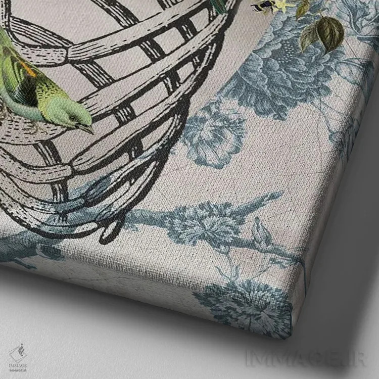 تابلو روستایی/چوپانی اثر امی سالمونه - نمای نزدیک بافت بوم